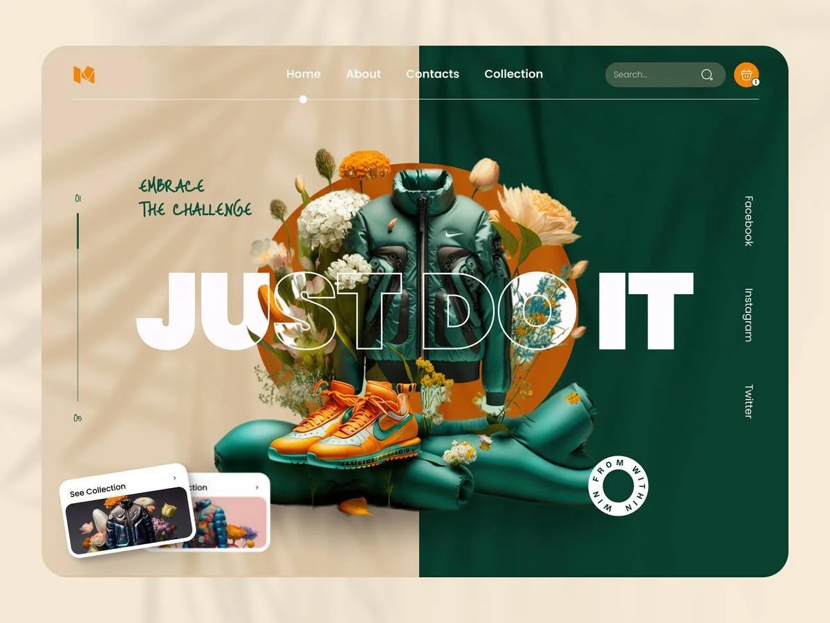 Glassmorphism website